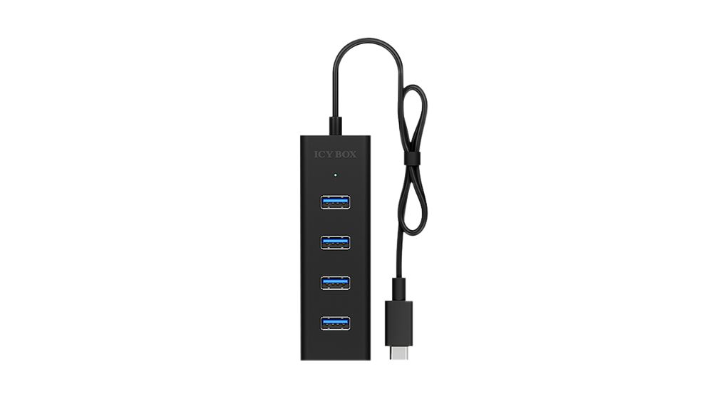 ib-hub1409-c3 ICY BOX 4 Port USB 3.0 USB 3.0 Hub, Bus Powered Powered, 30 mm 20 mm 95mm