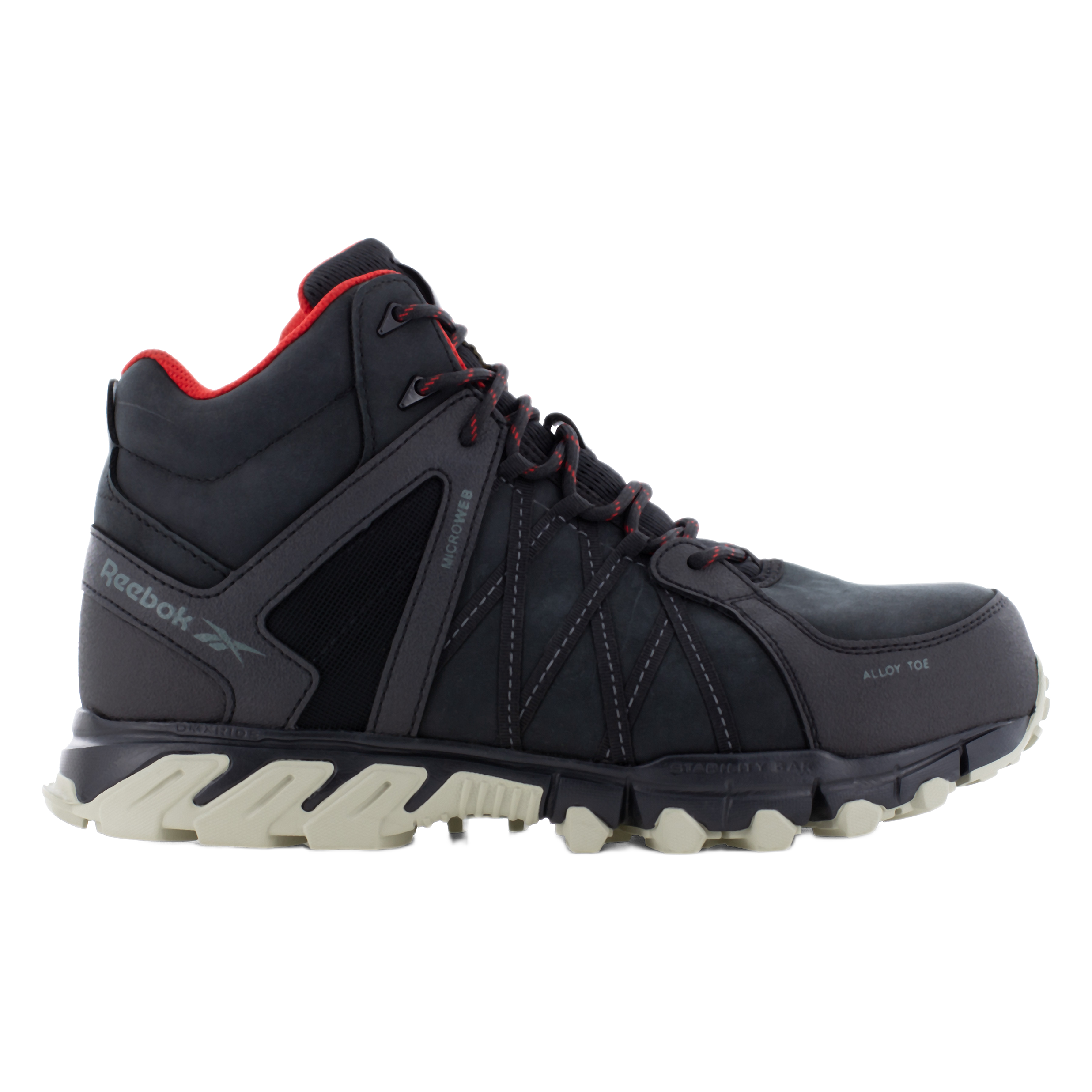 Reebok Work Trailgrip Safety Men's Black Aluminium Work Shoes, UK 7.5, EU 40