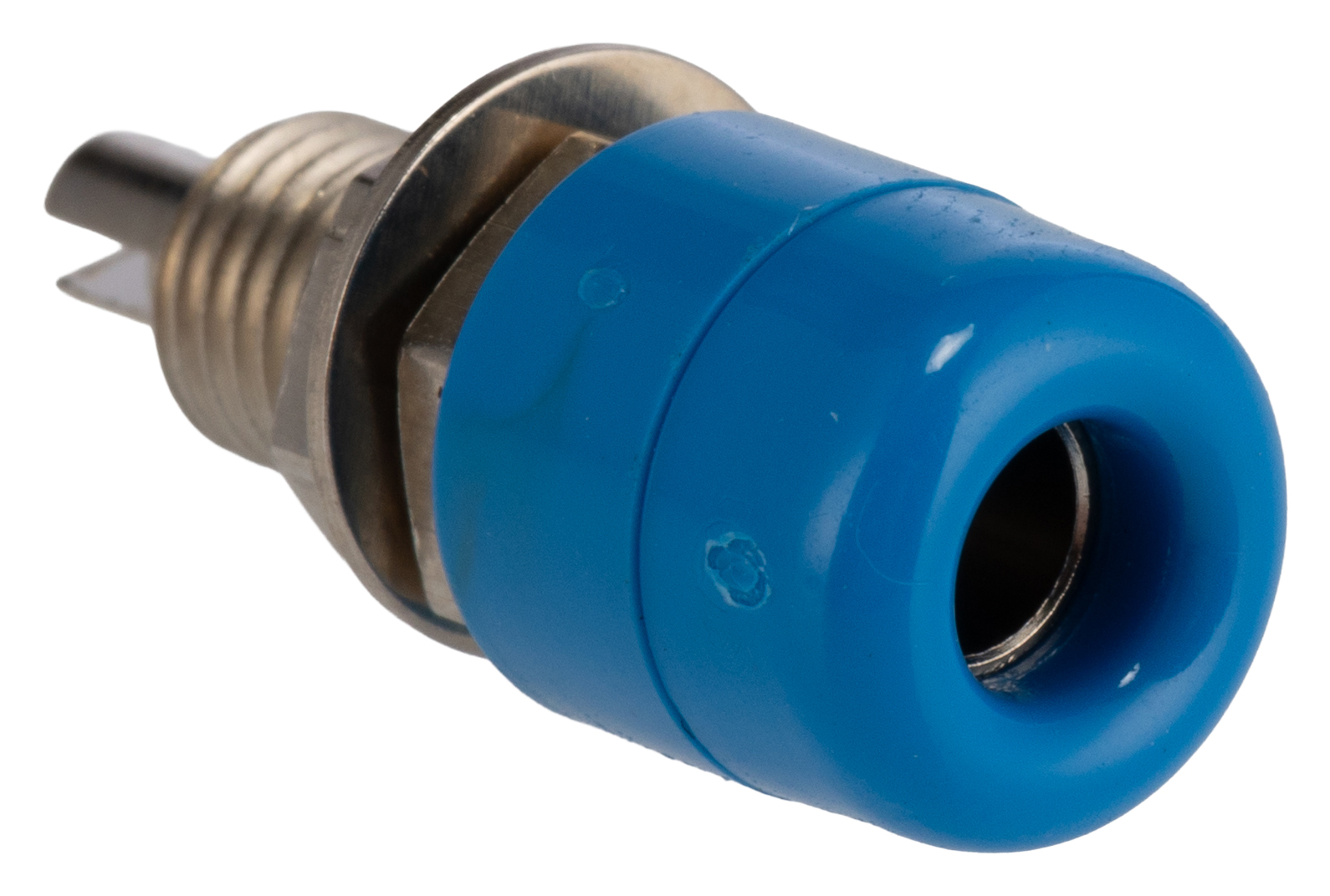 Schutzinger Blue Female Banana Socket, 4 mm Connector, Screw Termination, 60V, 32A, Nickel Plating