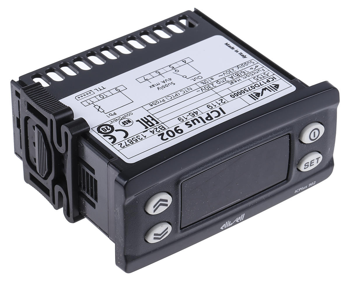 ic-902-230v-15a-ntc Eliwell ICPlus 902 Panel Mount On-Off Temperature Controller 1 Input, 1 Output Relay 230V Electronic Controller
