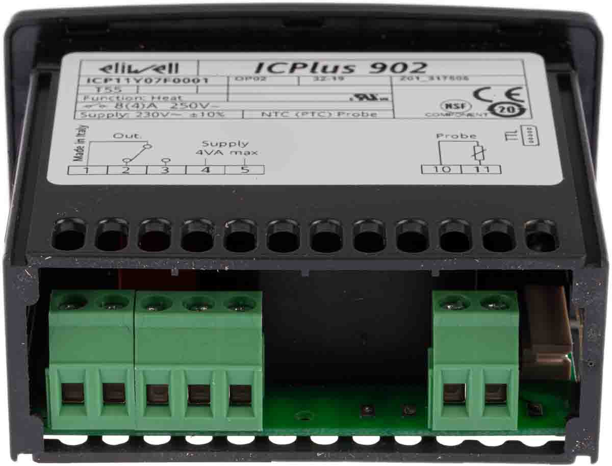 ic-902-230v-8a-ntc Eliwell ICPlus Panel Mount On-Off Temperature Controller 1 Input, 1 Output Relay 230V Electronic Controller