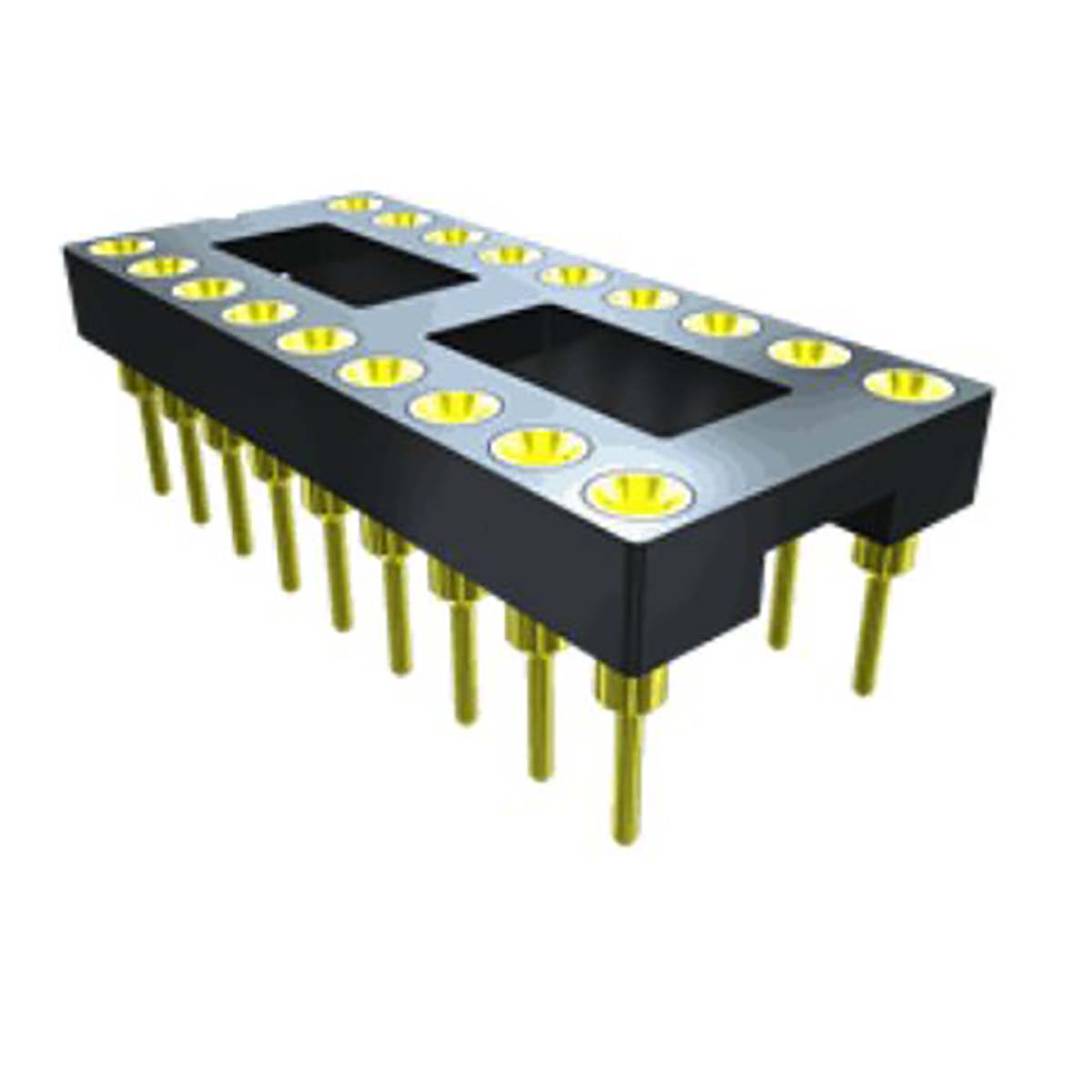Samtec, ICA-308-SGG 2.54 mm Pitch Vertical 8 Way, Through Hole DIL Socket, 1A