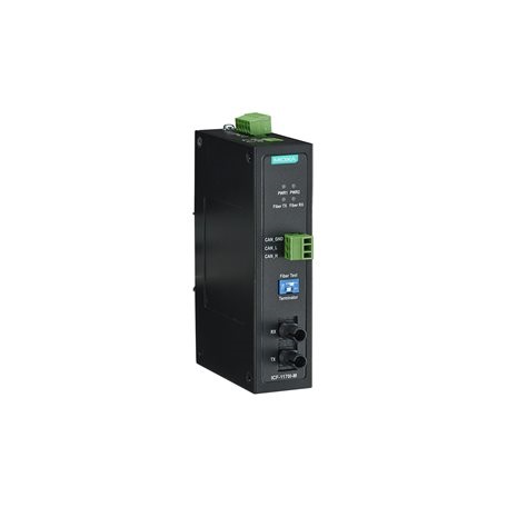 MOXA RS232, RS485, RS422 Ethernet Media Converter, Multimode, Full Duplex 5 km