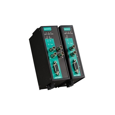 MOXA RS422, RS485, RS232 Ethernet Media Converter, Single Mode, Full Duplex 45 km