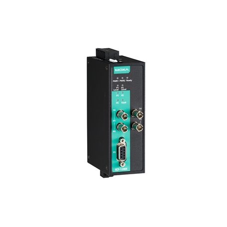 MOXA RS232, RS485, RS422 Ethernet Media Converter, Single Mode, Full Duplex 45 km