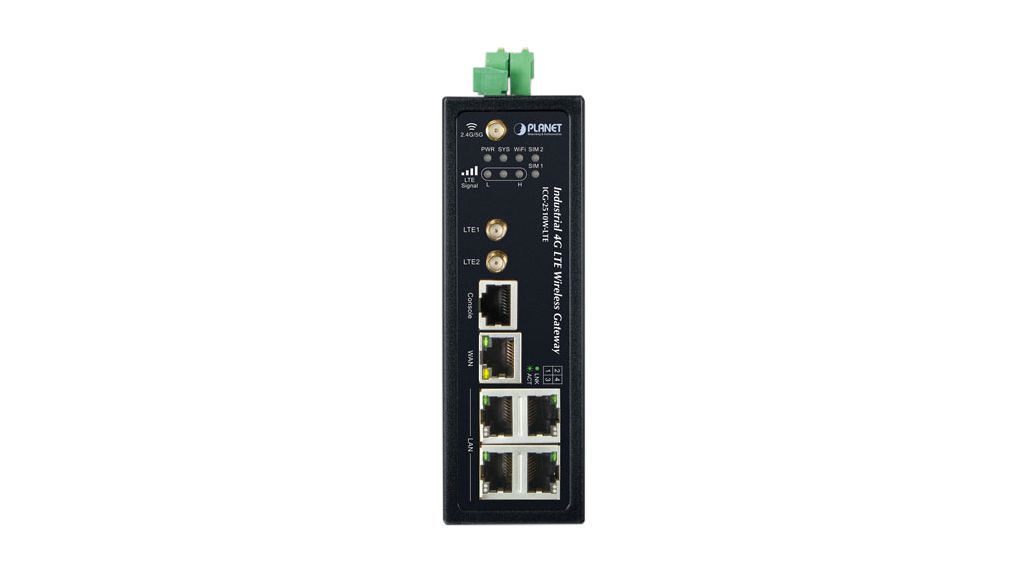 icg-2510w-lte-eu Planet ICG 5 Port Industrial Gateway, RS232, RS485, RS422