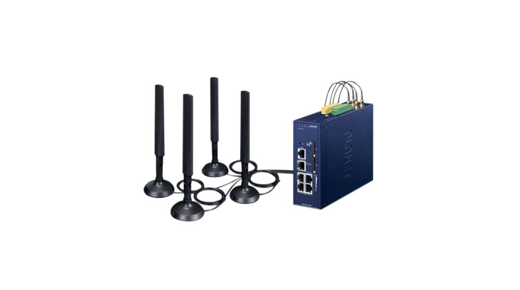 Planet ICG Series Desktop, DIN Rail, Wall Gateway Module, 5, 1000Mbps Transmission, 9 to 54 V dc