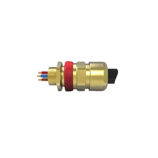 Hawke ICG 653 UNIV Series Brass Brass Cable Gland, M40 Thread, 28 mm min., 41 mm max., IP66, IP67, IP68, IP69