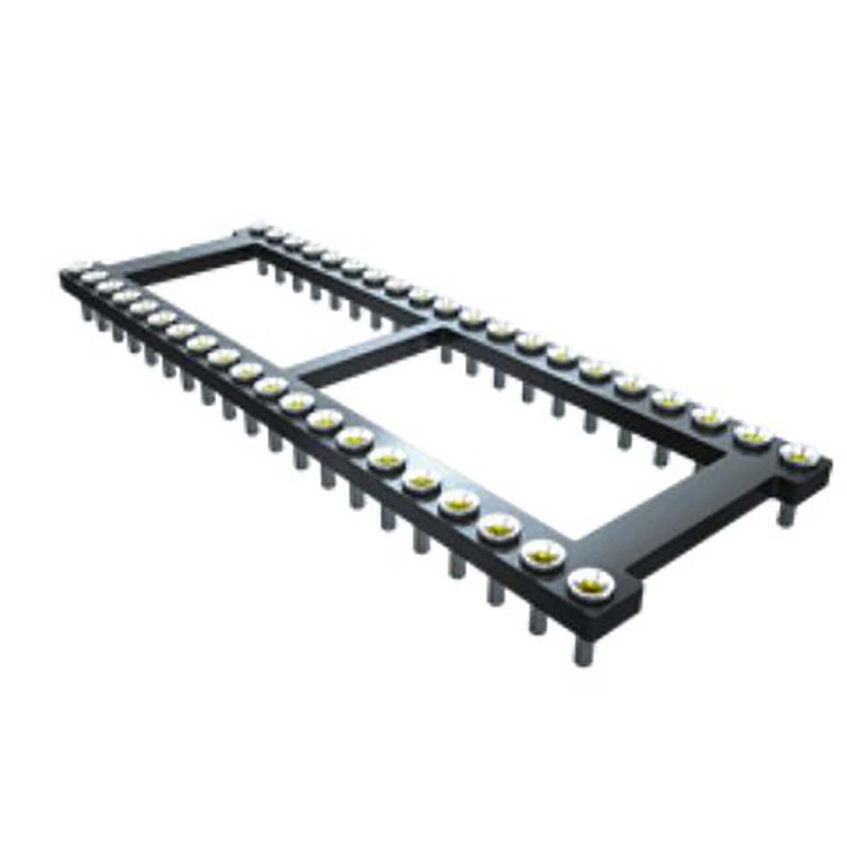 Samtec, ICO-308-SGT 2.54 mm Pitch Vertical 8 Way, Through Hole Standard Pin DIL Socket, 1A