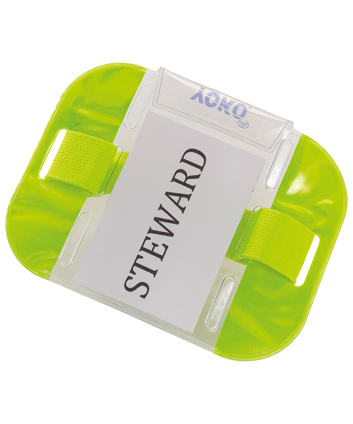 Ralawise Fluorescent Yellow Polyvinyl Chloride Arm Band, One Size