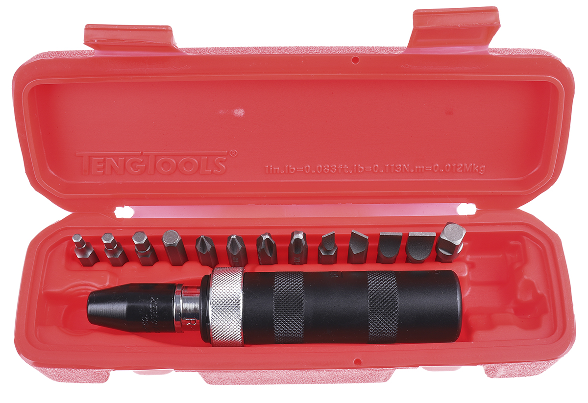 id515 Teng Tools Square Drive, Phillips, Hex, Torx Impact Driver Set 15 Pieces