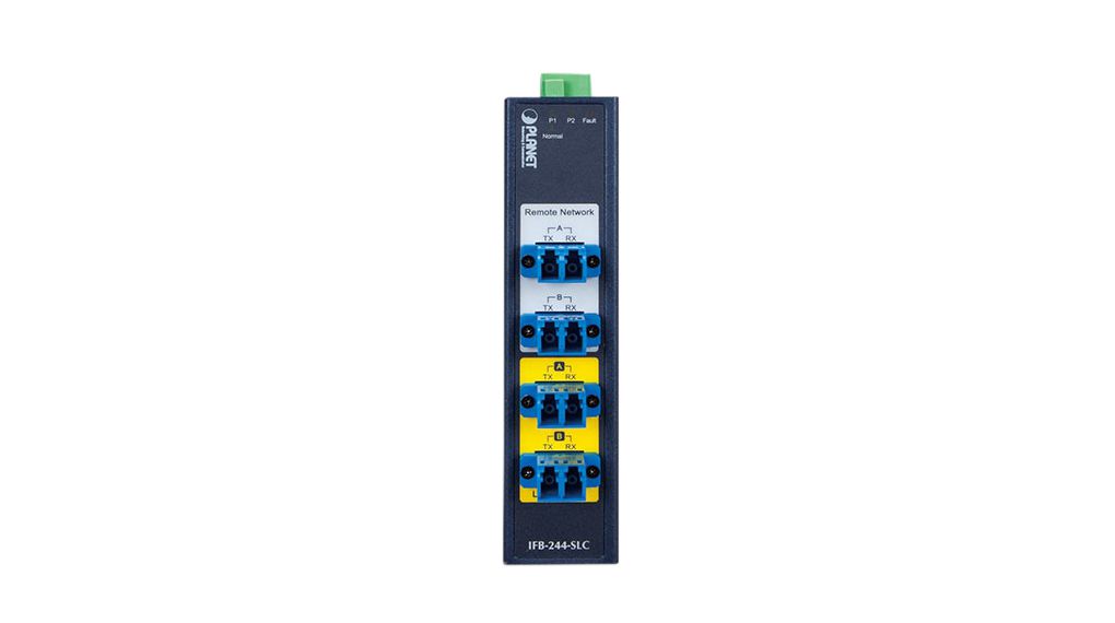 ifb-244-mlc Planet IFB-244-MLC Fiber Optic 4 Port Industrial Ethernet Switch Power Over Ethernet