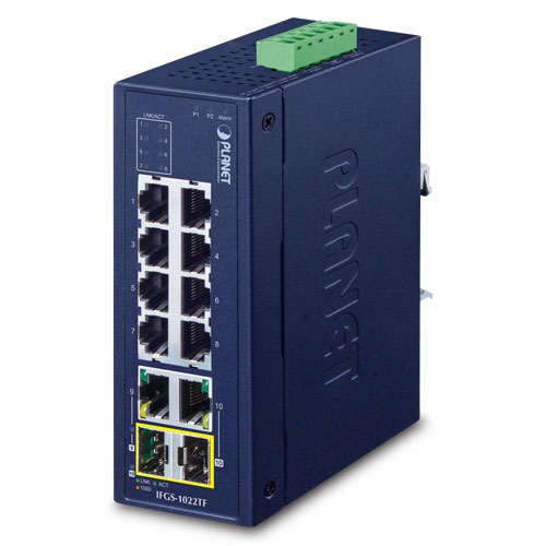Planet IFGS-1022TF Network 8 Port Network Switch
