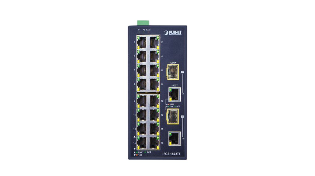 ifgs-1822tf Planet IFGS-1822TF Unmanaged 18 Port Ethernet Switch