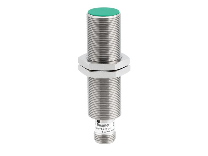 Baumer IFRM 18P37A4/S14L Threaded Barrel Inductive Proximity Sensor, M18 PNP IFRM 18P37A4/S14L 30V 8 mm 30 V dc 200mA