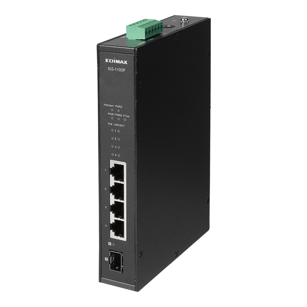 Edimax IGS-1105P Unmanaged 5 Port Ethernet Switch Power Over Ethernet