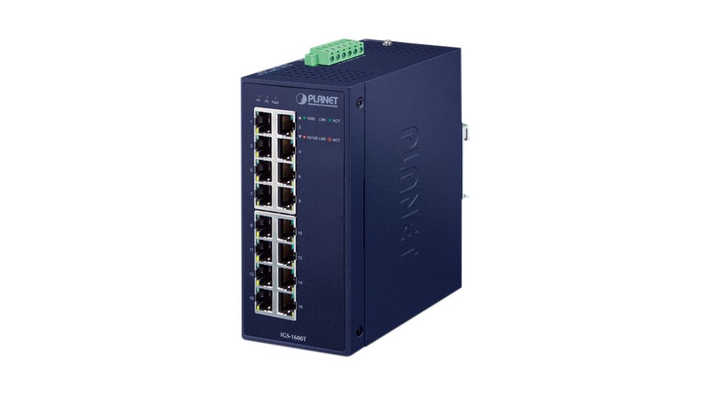 Planet IGS-1600T Unmanaged 16 Port Industrial Ethernet Switch