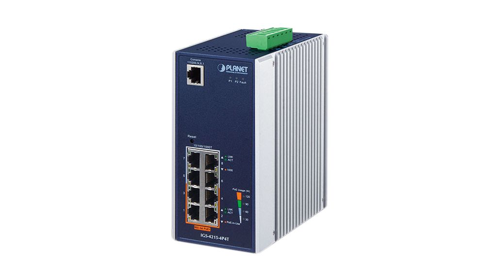 Planet IGS-4215-4P4T Managed 8 Port Managed Switch Power Over Ethernet