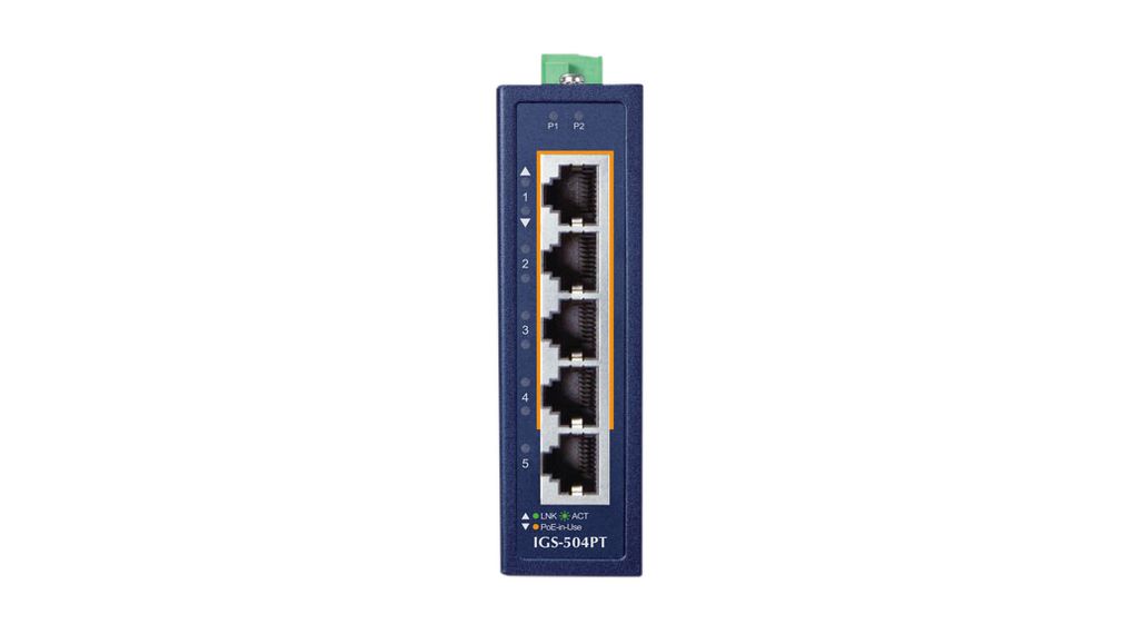 igs-504pt Planet IGS-504PT Unmanaged 5 Port Ethernet Switch Power Over Ethernet
