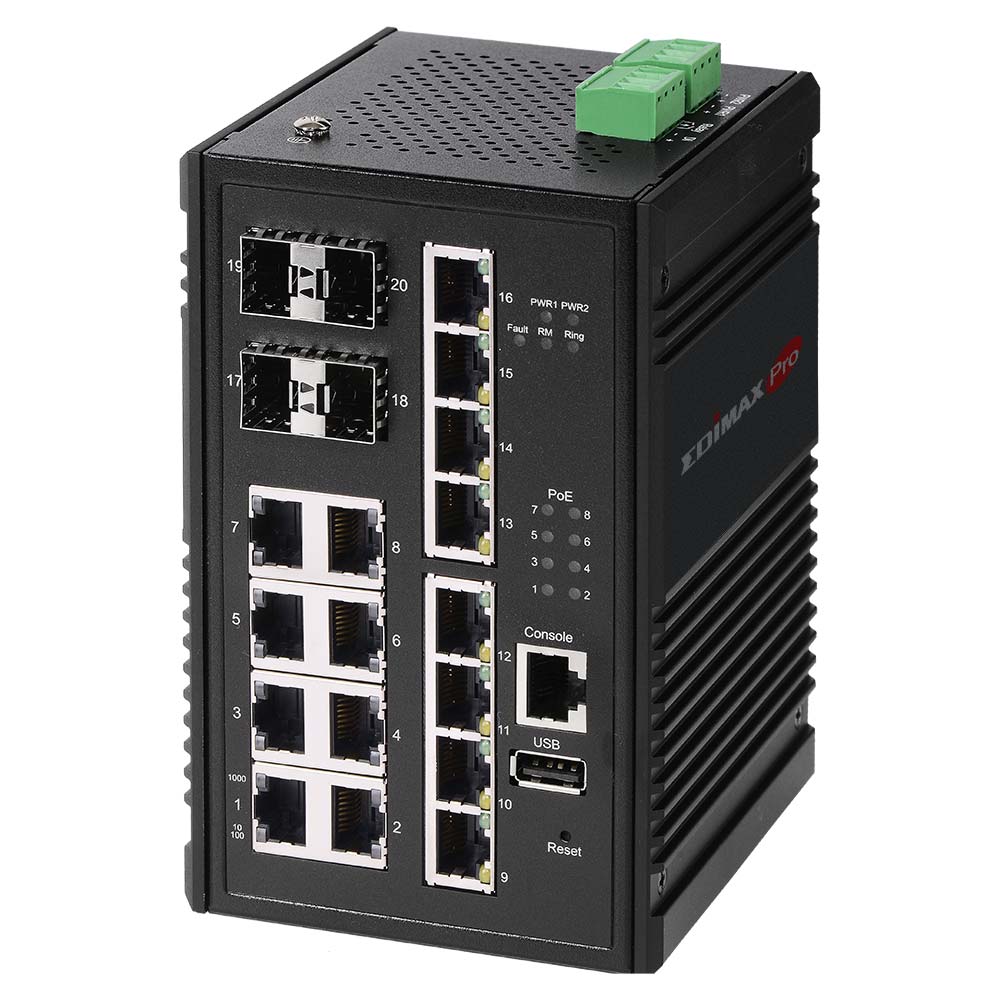 Edimax IGS-5416P Managed 16 Port Gigabit Switch Power Over Ethernet