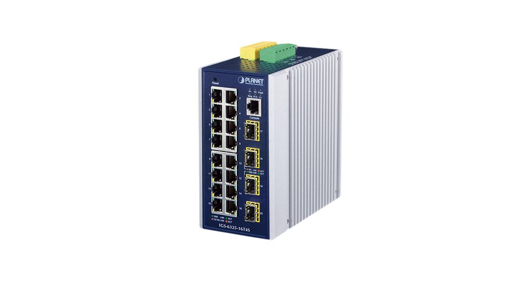 Planet IGS-6325-16T4S Managed 20 Port Industrial Ethernet Switch