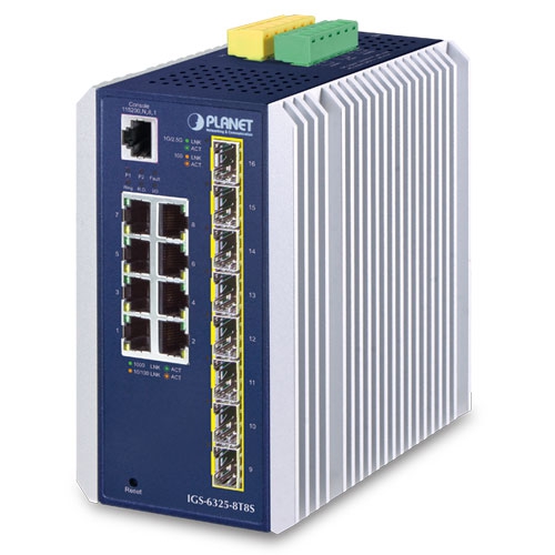 Planet IGS-6325-8T8S Managed Switch 8 Port RJ45 Power Over Ethernet