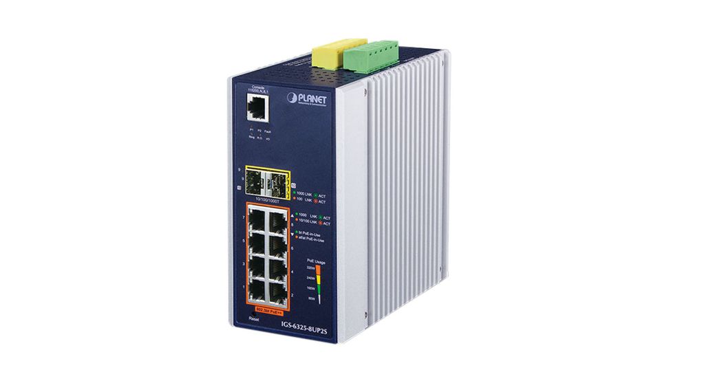 Planet IGS-6325-8UP2S Managed 10 Port Ethernet Switch Power Over Ethernet