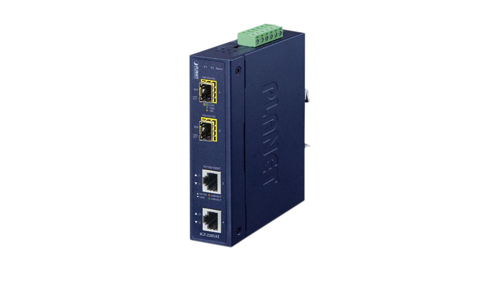 Planet SFP Ethernet Media Converter, Multimode, Full Duplex, Half Duplex 80 km