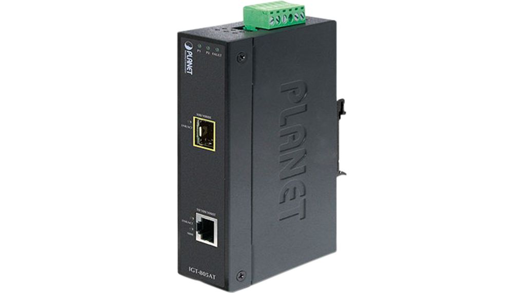 Planet RJ45 Media Converter, Multimode, Half Duplex, Full Duplex 120 km