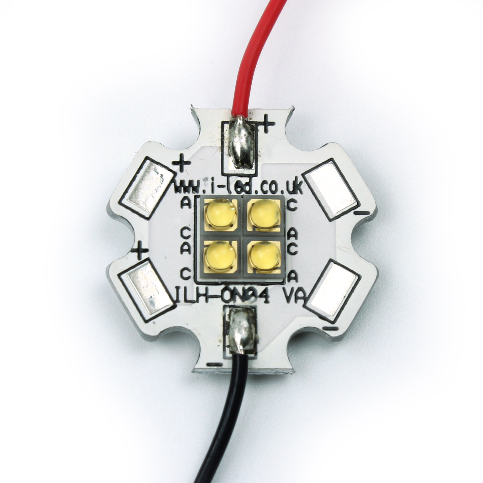 Intelligent LED Solutions IHH-OG04-NW90-SC221-WIR200. OSLON Square 4+ PowerStar LED Array 4-LEDs Neutral White LED