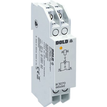 Dold Monitoring Relay, SPST, DIN Rail, 10A to 100A, 24 V dc, 24V ac