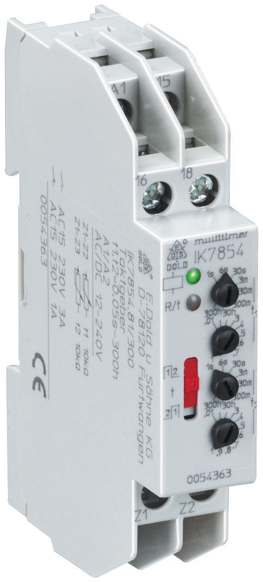 Dold BC Series DIN Rail Timer Relay, 1-Contact 240V ac, SPDT Switch Configuration