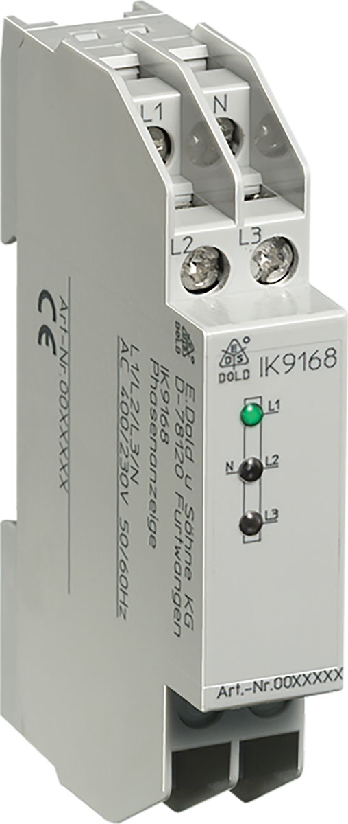 Dold Monitoring Relay, 3 Phase, 0.8 to 1.1 UN Monitor Range, DIN Rail, 230V ac, 400 V ac