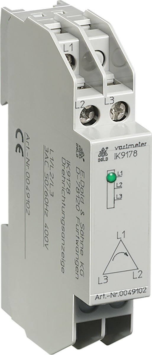Dold Monitoring Relay, 3 Phase, 0.8 to 1.1 UN Monitor Range, DIN Rail, 400V ac