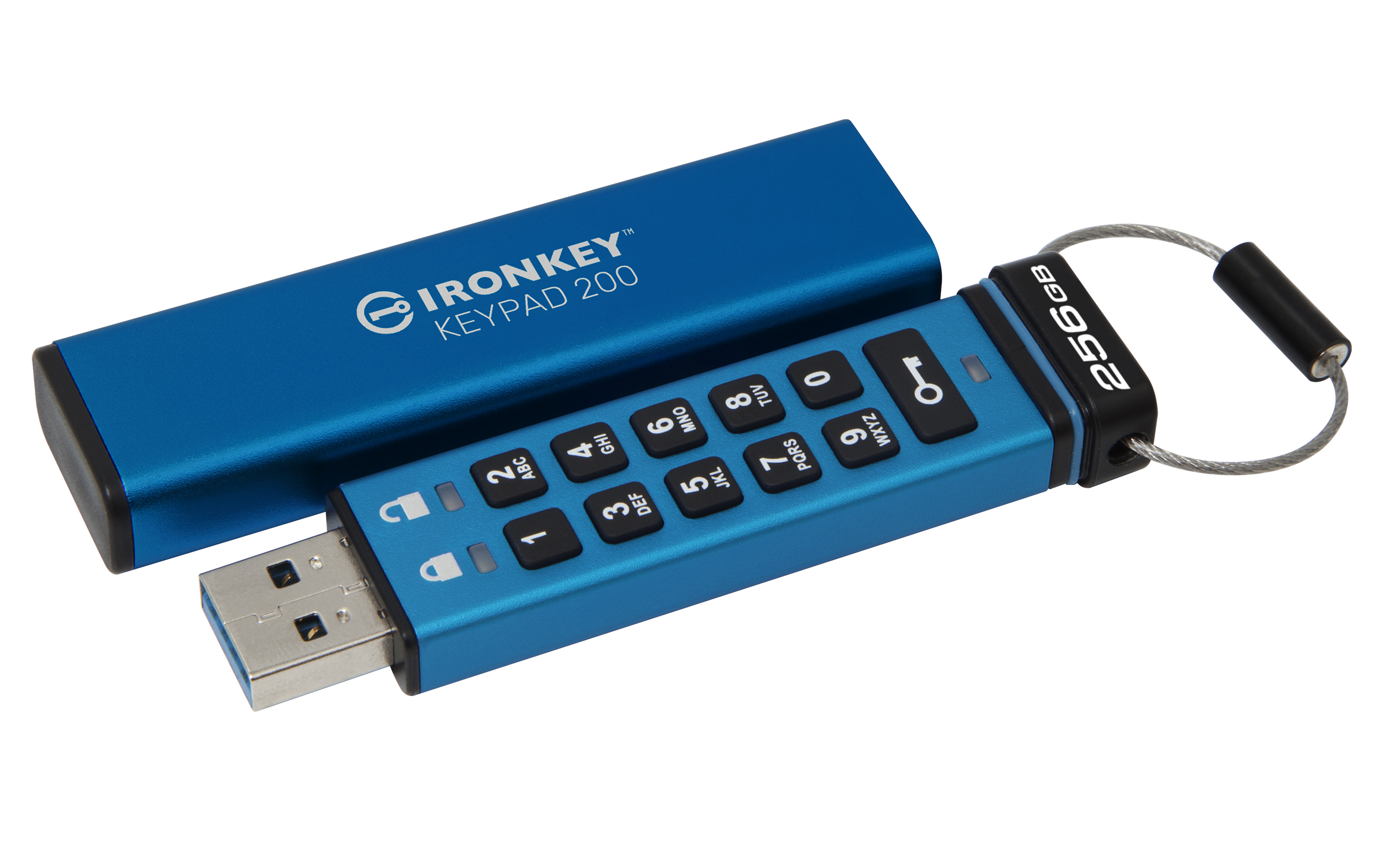 Kingston IronKey Keypad 200 256 GB USB 3.2 USB Flash Drive