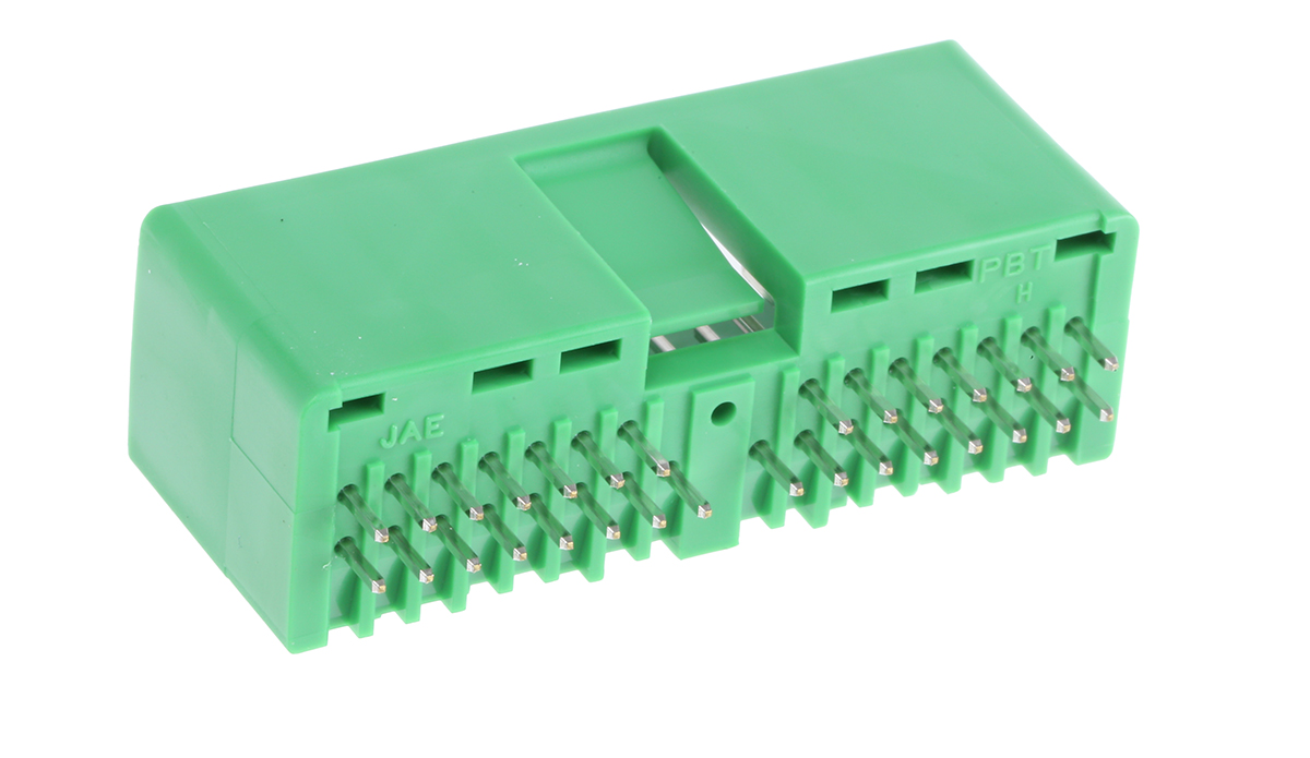 JAE IL-AG5 Series Straight Through Hole PCB Header, 30 Contact(s), 2.5 mm Pitch, 2 Row, Shrouded