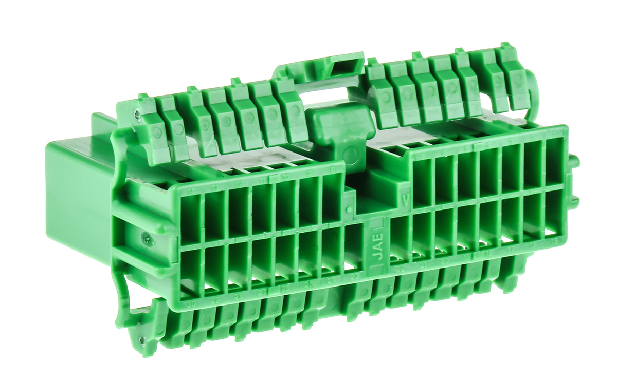 JAE, IL-AG5 Automotive Connector Female Yellow Cable 30 Way Crimp Termination IL-AG5-30S-D3C1