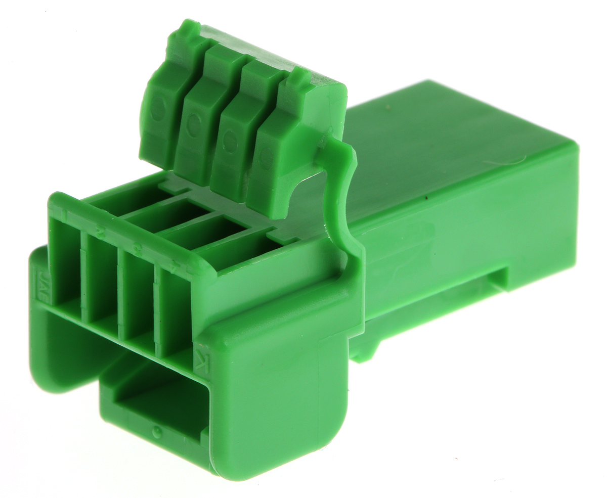 JAE, IL-AG5 Automotive Connector Female Green Cable 4 Way Crimp Termination IL-AG5-4S-S3C1