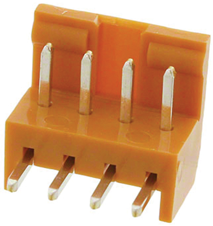 JAE IL-G Series Right Angle Through Hole PCB Header, 4 Contact(s), 2.5 mm Pitch, 1 Row, Shrouded