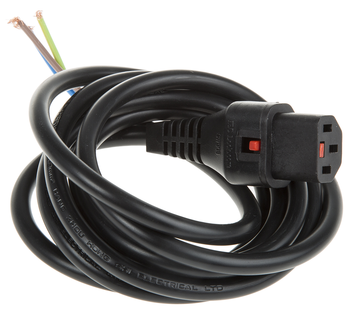Schaffner IEC C13 to Unterminated Power Cord, 2 m Black Supraventricular Tachycardia, Polyvinyl Chloride, High Voltage