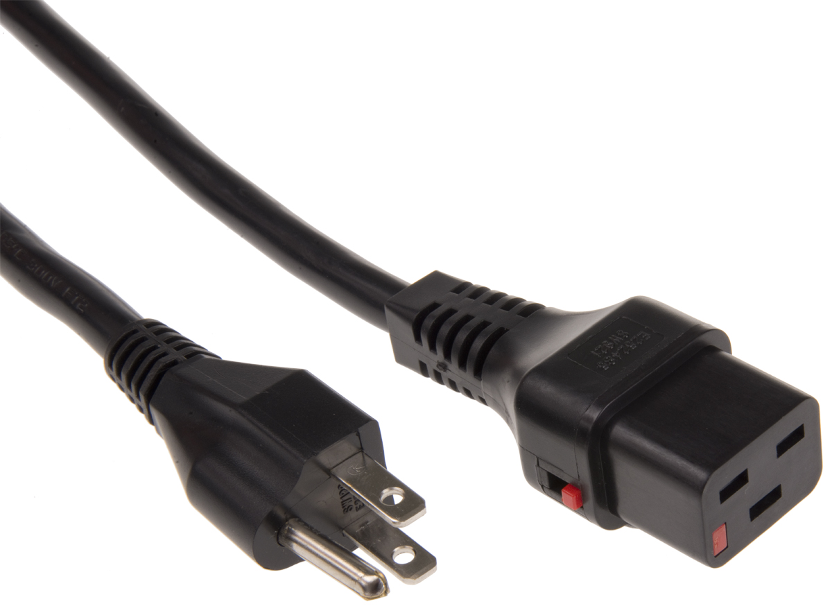 Schaffner IEC C19 to NEMA 1-15 Power Cord, 183 cm Black Supraventricular Tachycardia, High Voltage Vinyl Chloride Cab