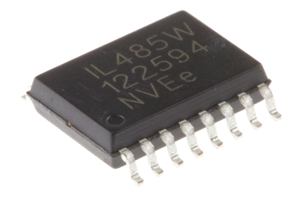 NVE IL485WE Line Transceiver, Digital, Non-Inverting, 16-Pin SOIC
