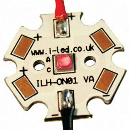 Intelligent LED Solutions ILH-ON01-RED1-SC201-WIR200. OSLON1 PowerStar LED Array 1-LEDs Red LED