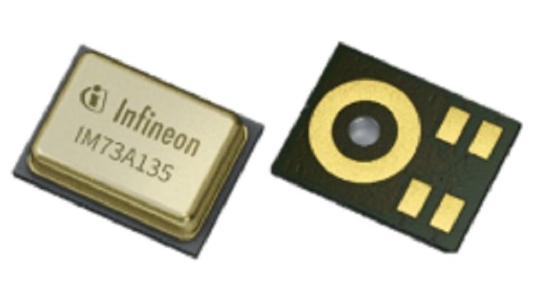 Infineon 5-Pin Microphone, Omni-Directional, Analogue Output, PG-LLGA-5 1.52 V 3 V