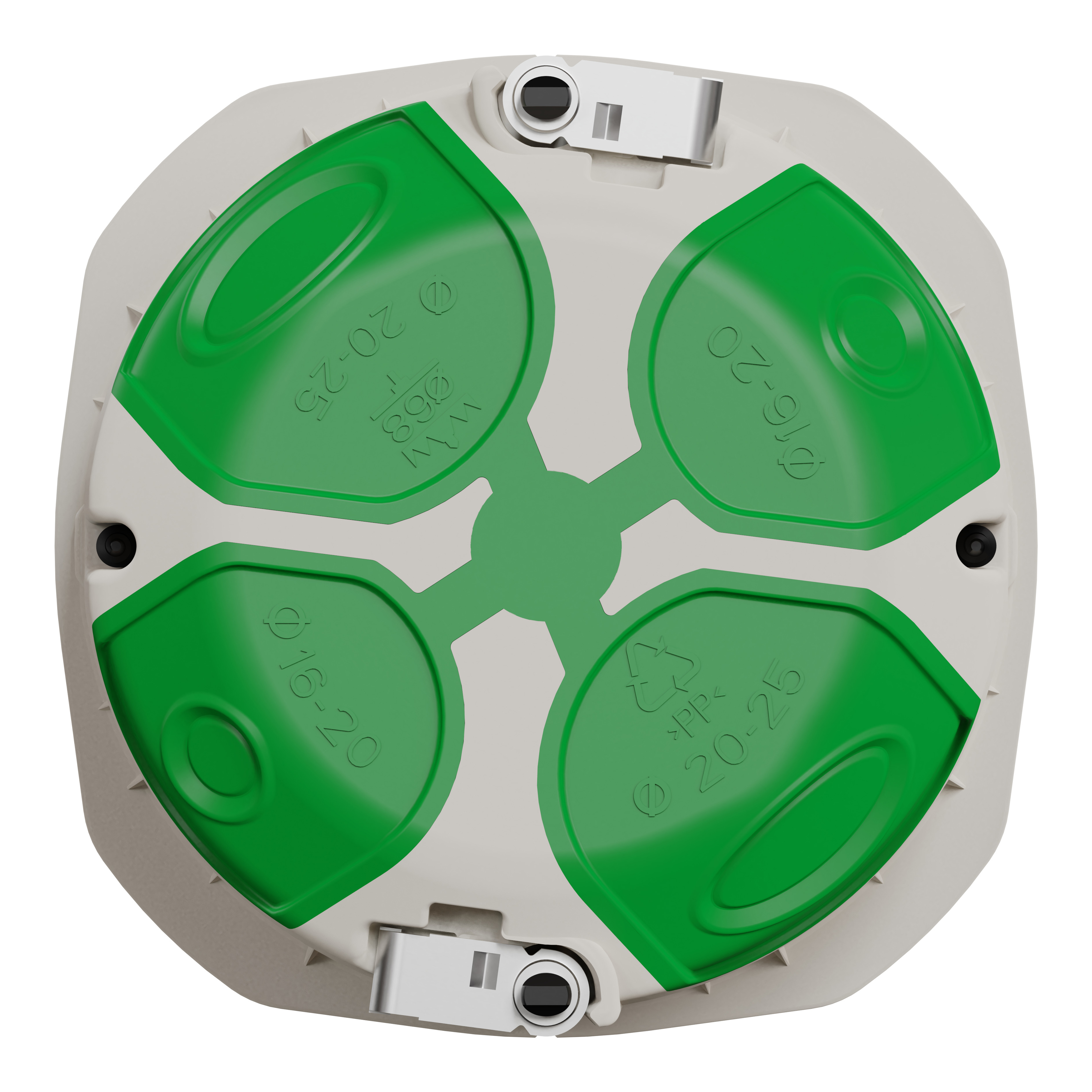 Schneider Electric Multifix Air White Polypropylene Back Box, NF, IP40, 1 Gangs 71 mm 71mm 47 mm