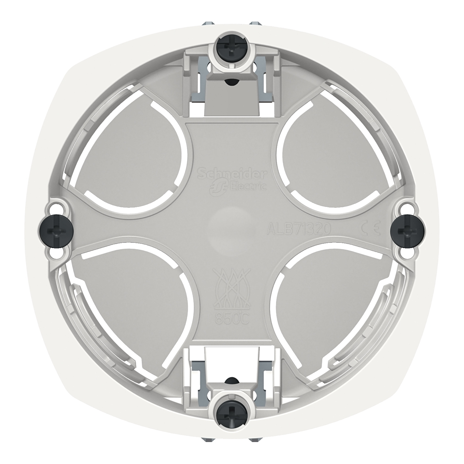 Schneider Electric Multifix White Junction Box, IP20, Wall Mount, 1 Gangs 67 mm 67mm 40 mm