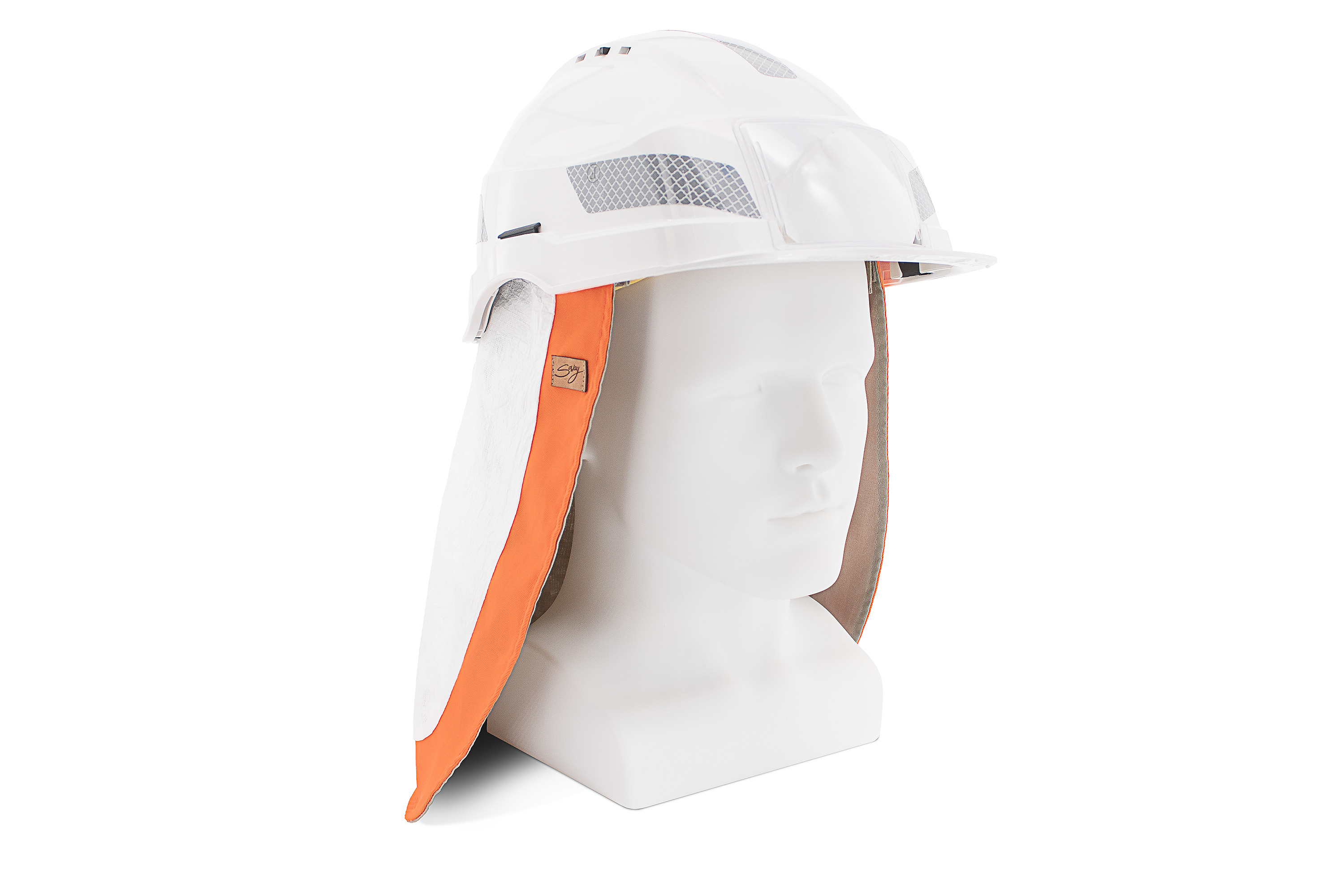 Soway Cotton, Polyethylene Helmet Protector Orange All brands of Helmets