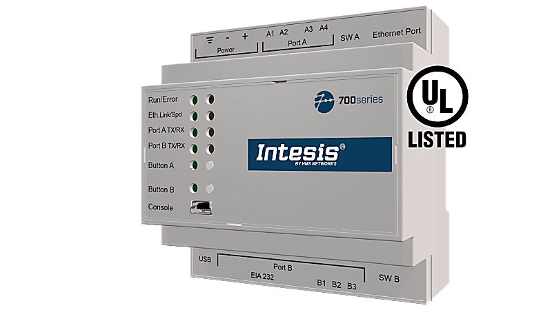 Intesis IN701KNX6000000 Building Automation Web Servers & Gateway, IN70