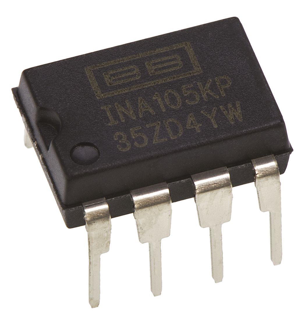 INA105KP Texas Instruments 1-Channel Differential Amplifier 1 MHz 8-Pin PDIP