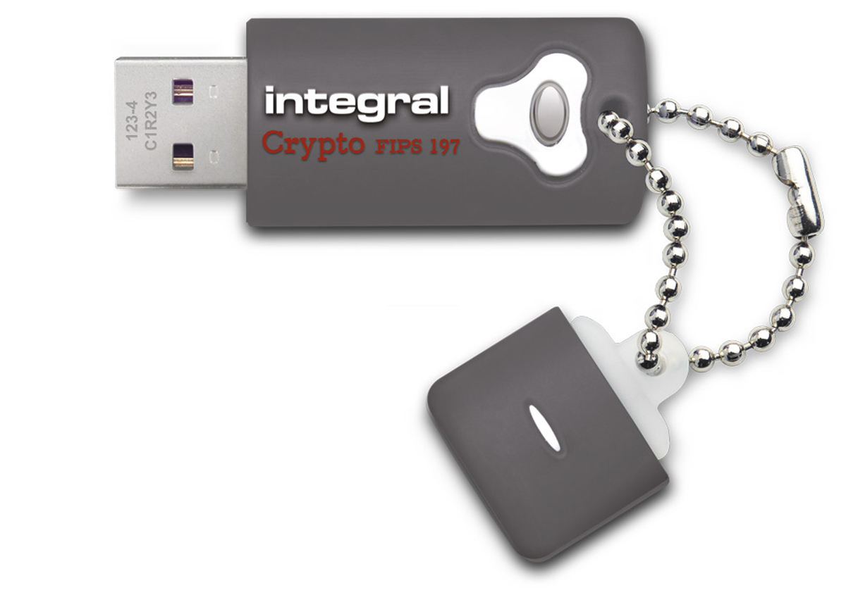 infd16gcry30197 Integral Memory 16 GB USB 3.0 Hardware Encrypted Flash Drive